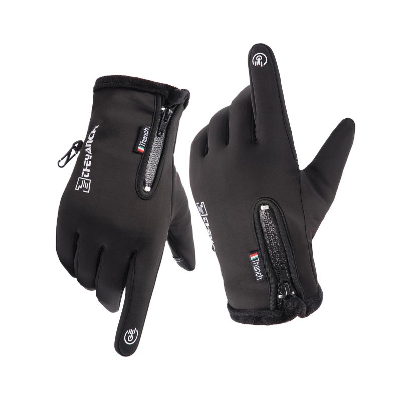 GORELOX Winter Warm Gloves,Touchscreen Cold Weather Driving Gloves Windproof Anti-Slip Sports Gloves for Cycling Running Skiing Hiking Climbing,Men ï¼† Women - Image 1